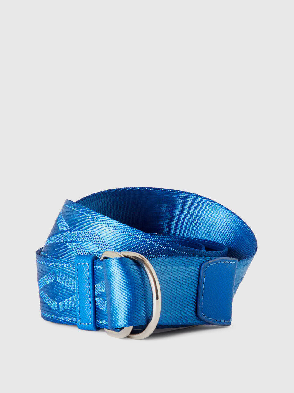 Cornflower blue belt with double ring