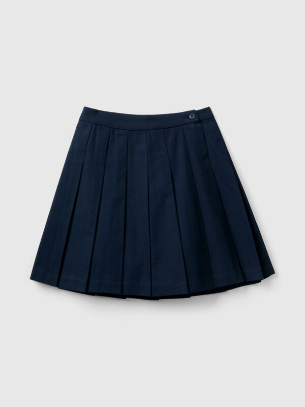 Pleated skirt in flannel Junior Girl