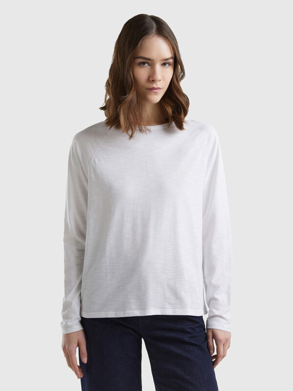 Long sleeve t-shirt in light cotton Women