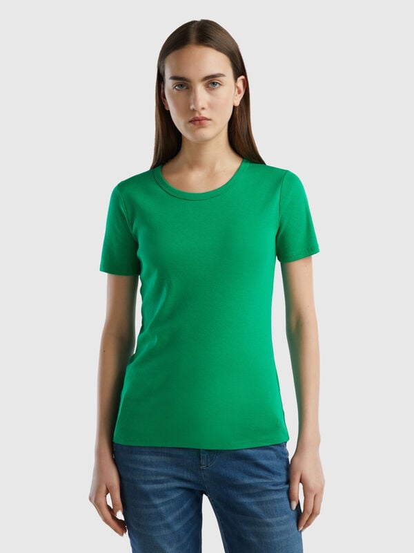 Μπλουζάκι από βαμβακερό μακριά ίνα Γυναικεία