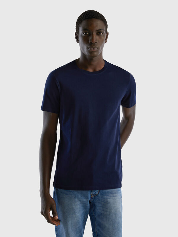 T-shirt μπλε σκούρο Ανδρικά