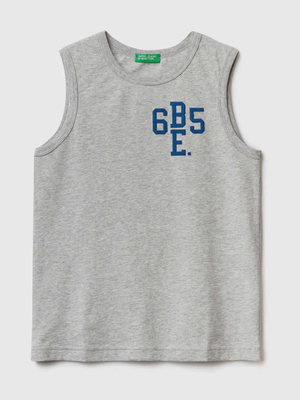 Tank top in 100% organic cotton with logo