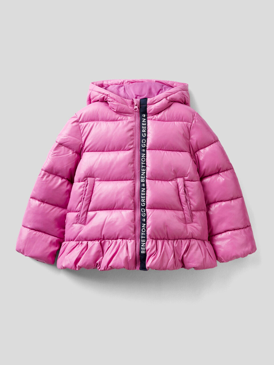 Benetton United Colours Of Benetton Pink Sleeveless Coat Jacket Baby Girls Size 1-2 Years 