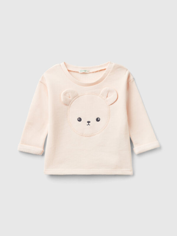 Organic cotton sweatshirt with embroidery New Born (0-18 months)