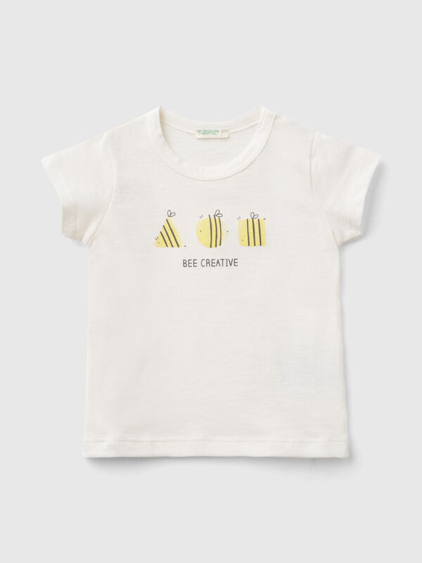 Short sleeve t-shirt in 100% organic cotton New Born (0-18 months)