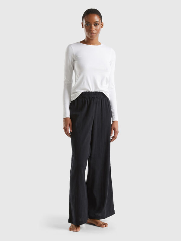 Trousers with wide leg Women