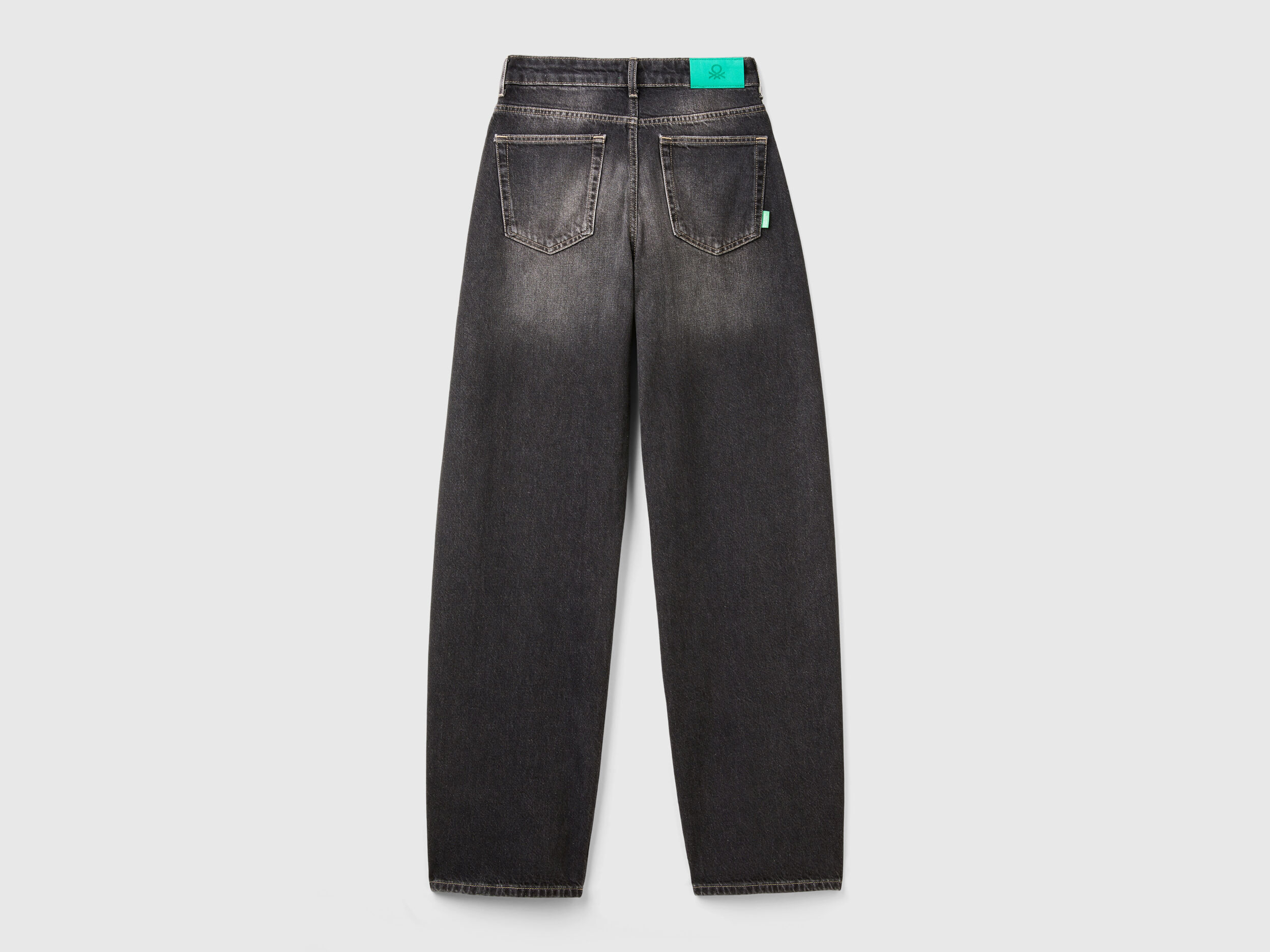 Loose fit jeans - Black | Benetton
