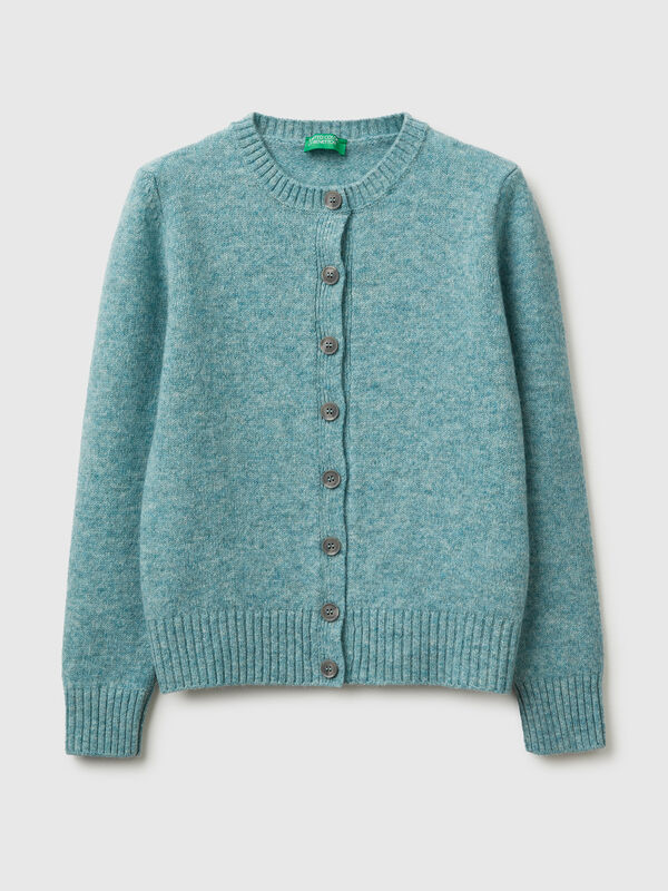 Cardigan in pure Shetland wool Women