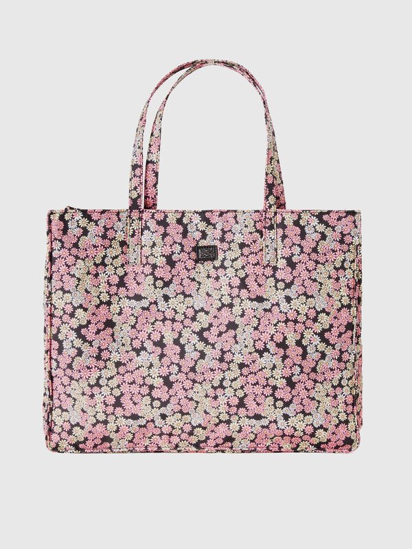 Τσάντα αγορών με λουλούδια Γυναικεία