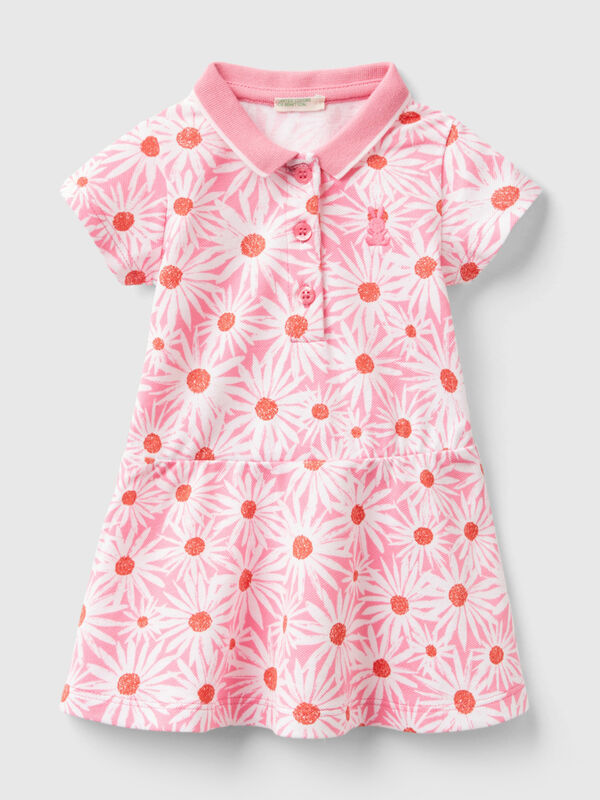 Φόρεμα στυλ πόλο με τύπωμα με λουλούδια Baby