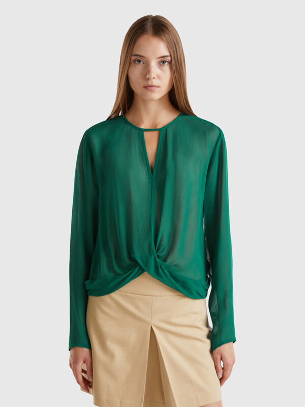 Blouse in pure viscose Women