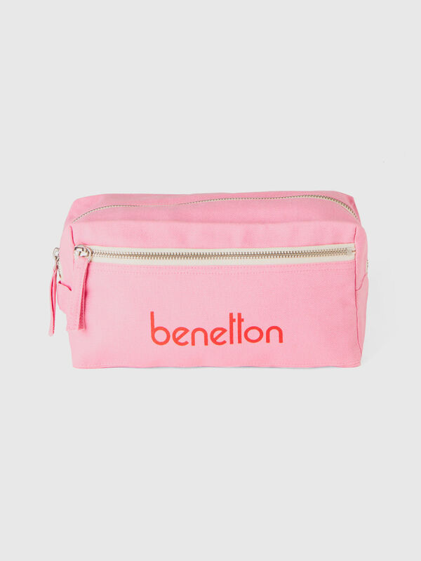 Pink beauty case in pure cotton