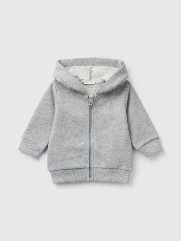 Hoodie in organic cotton New Born (0-18 months)