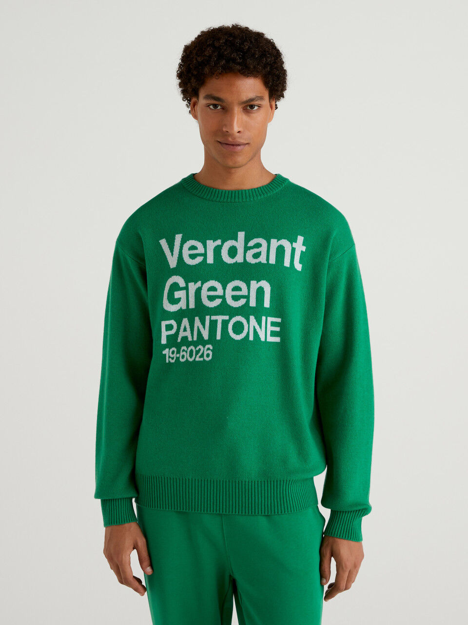 Μπλούζα πράσινο με διακοσμητικό BenettonxPantone™