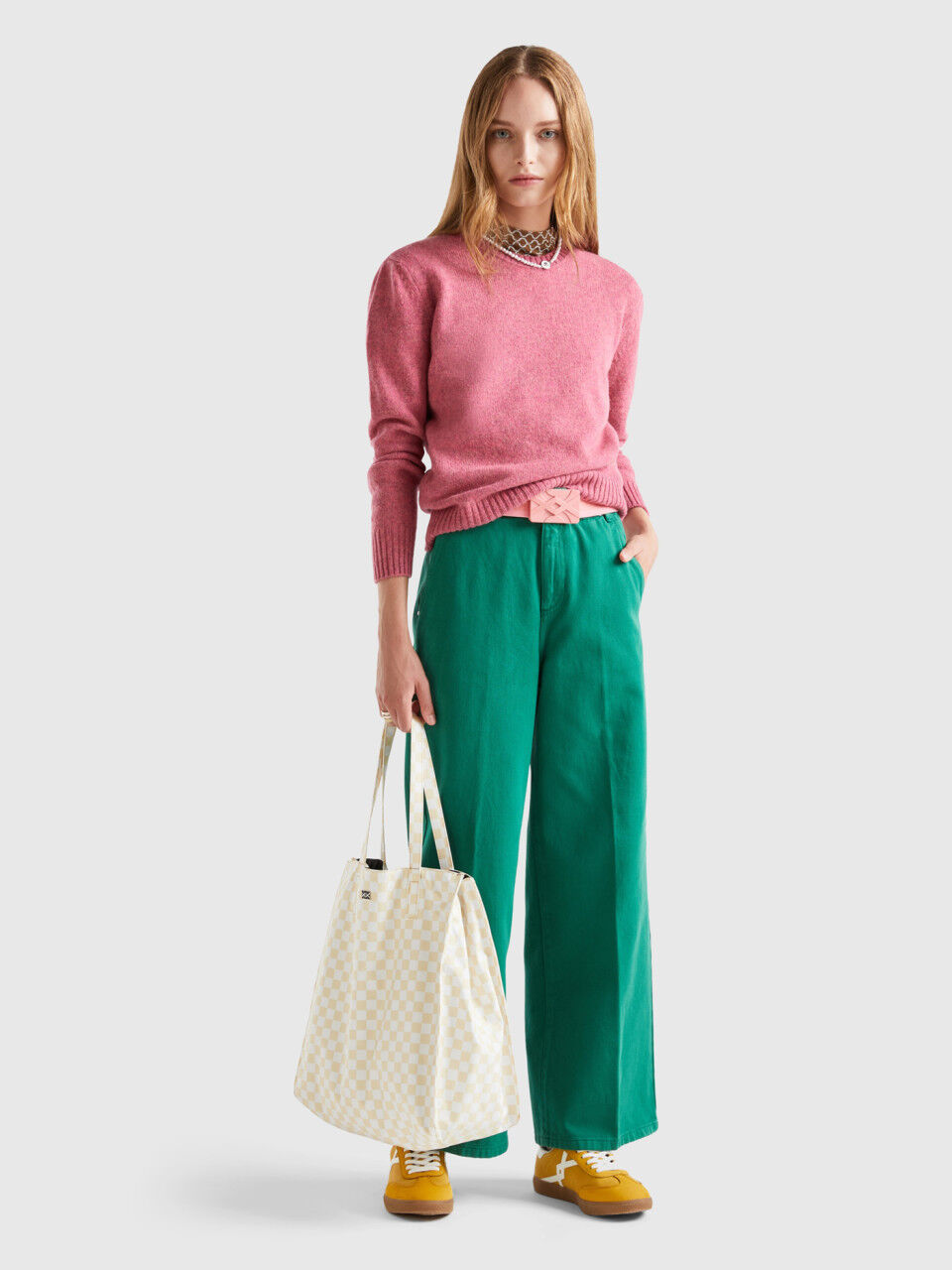 Benetton femme pull clearance