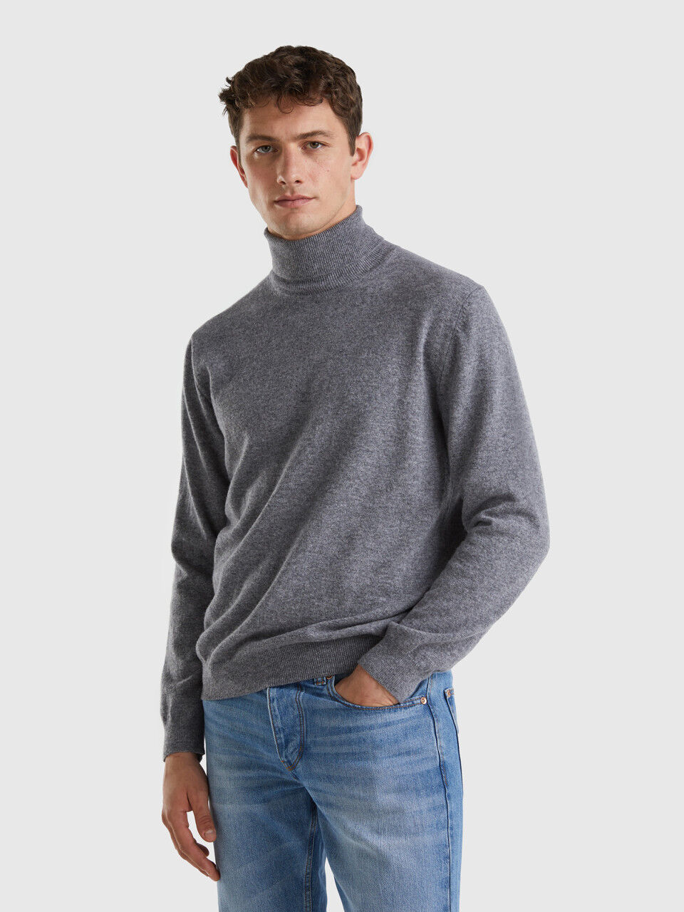Men s High Neck Sweaters New Collection 2024 Benetton