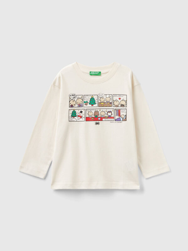 Warm t-shirt with Christmas print