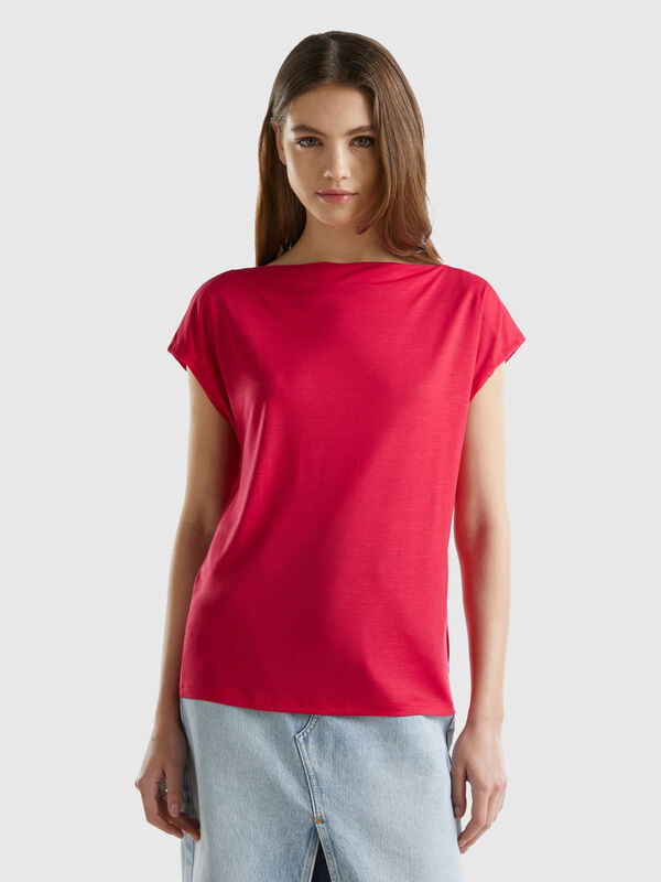 Short sleeve t-shirt in sustainable viscose Women