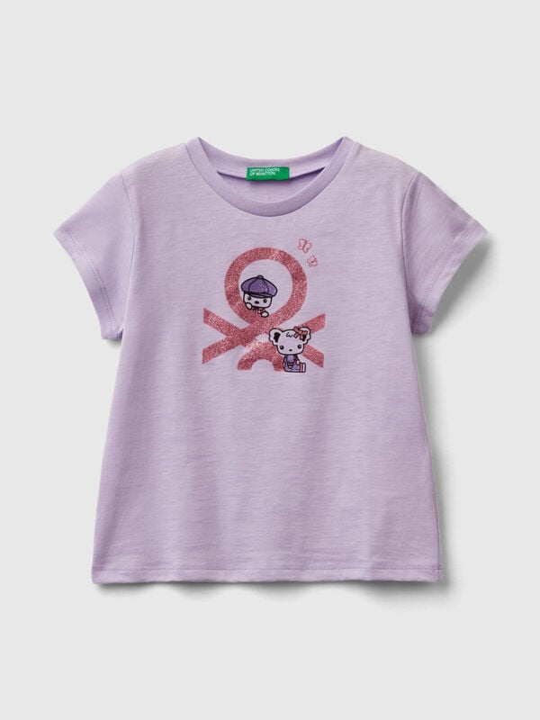 T-shirt with print in organic cotton Junior Girl