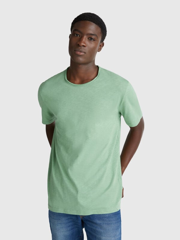 Slub cotton t-shirt Men
