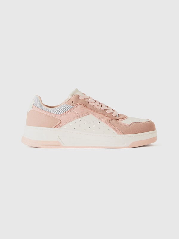 Low-top sneakers in imitation suede Women