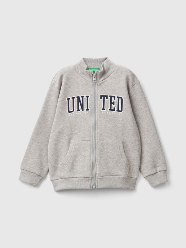 Sweatshirt in organic cotton with zip Junior Boy