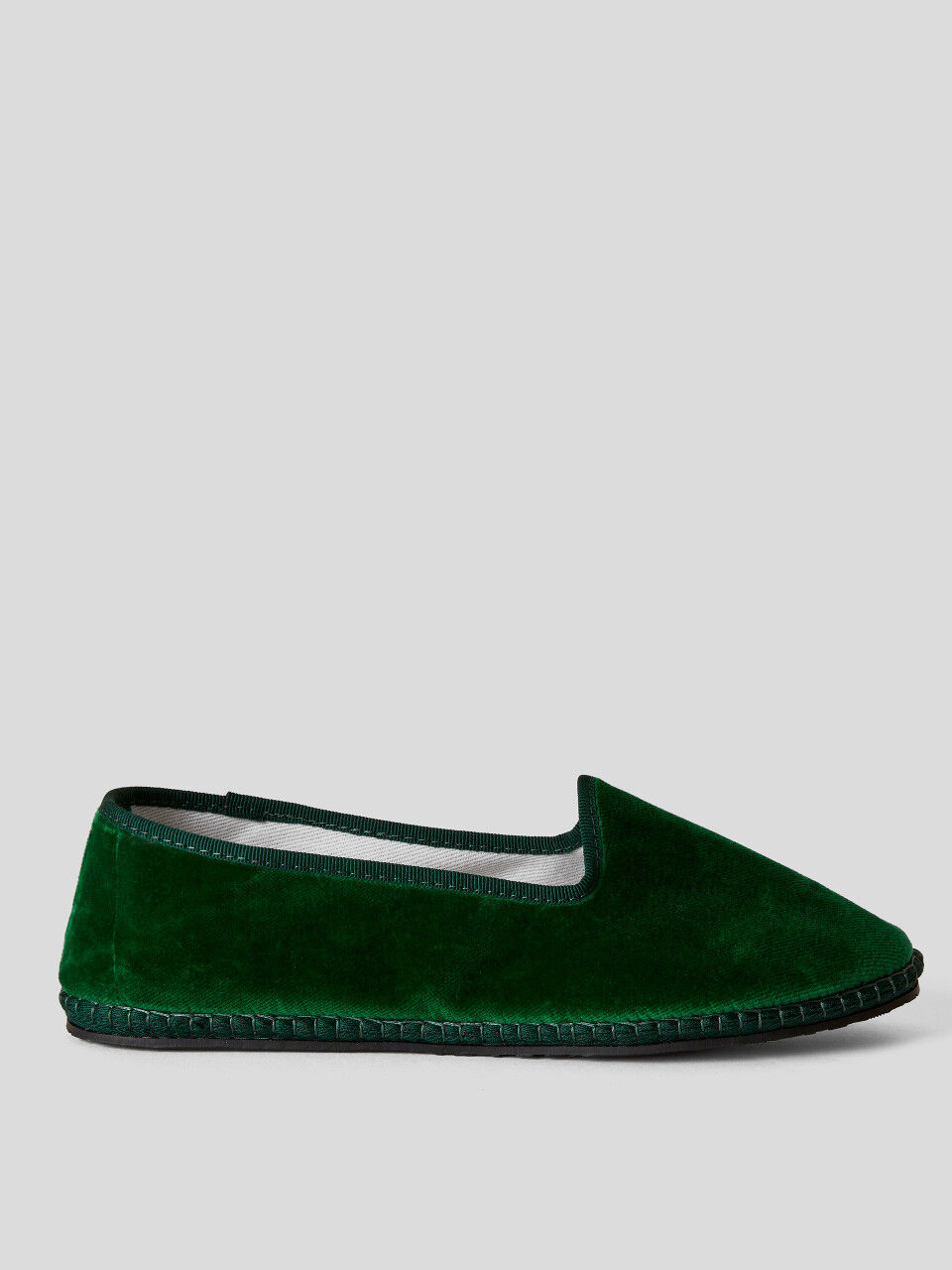 Παπούτσια Friulane πράσινο σκούρο από βελούδο