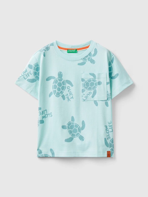 Μπλούζα με τύπωμα με χελώνες Αγόρι