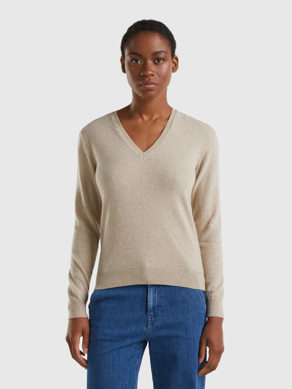 Women s V Neck Sweaters New Collection 2024 Benetton