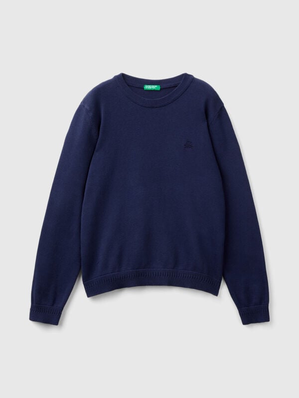 100% cotton crew neck sweater Junior Boy