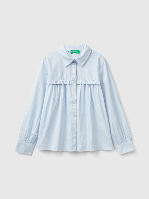 Shirt with rouches on the yoke Junior Girl