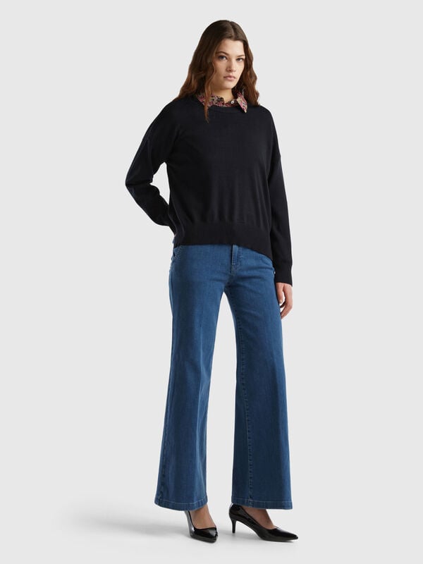 Flared jeans in stretch cotton Women