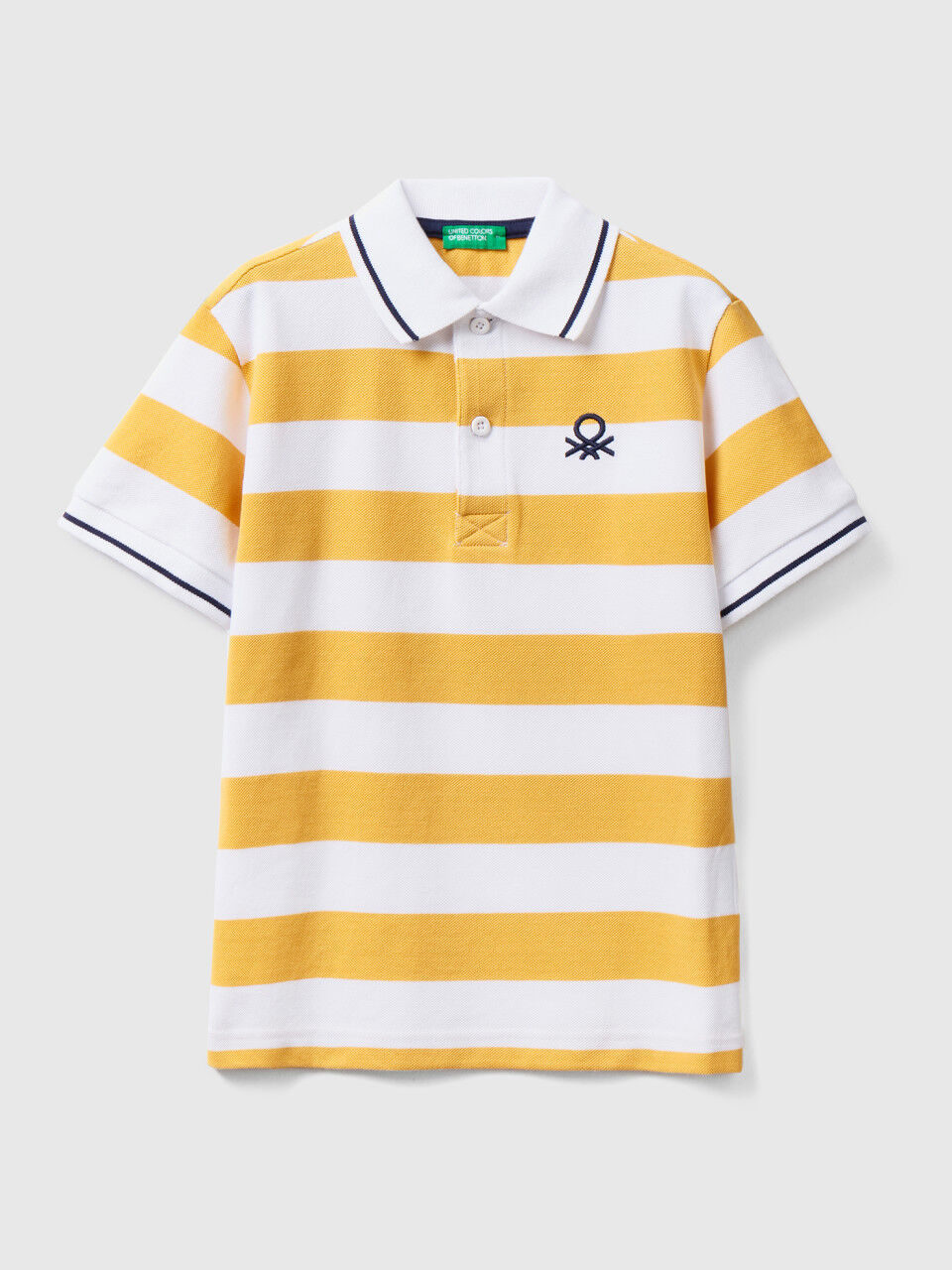 Short sleeve polo with stripes
