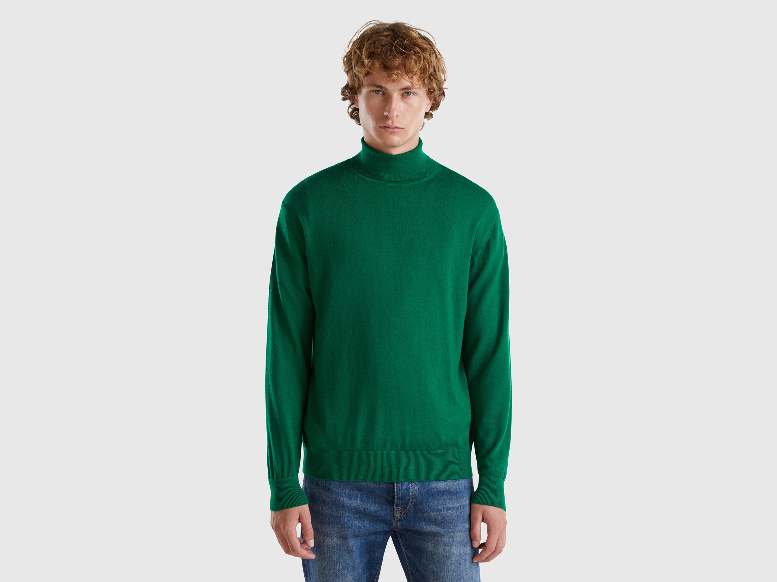 Men s High Neck Sweaters New Collection 2024 Benetton