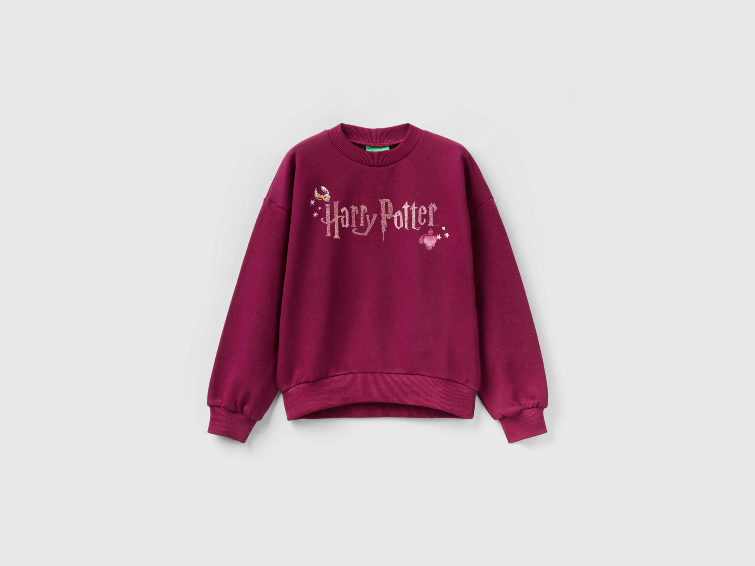 Harry Potter sweatshirt with glitter Plum Benetton
