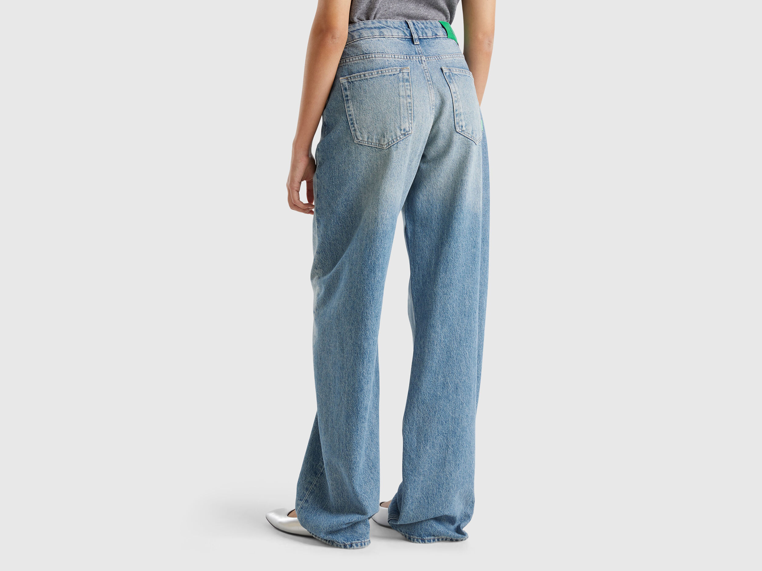 Loose fit jeans Light Blue Benetton