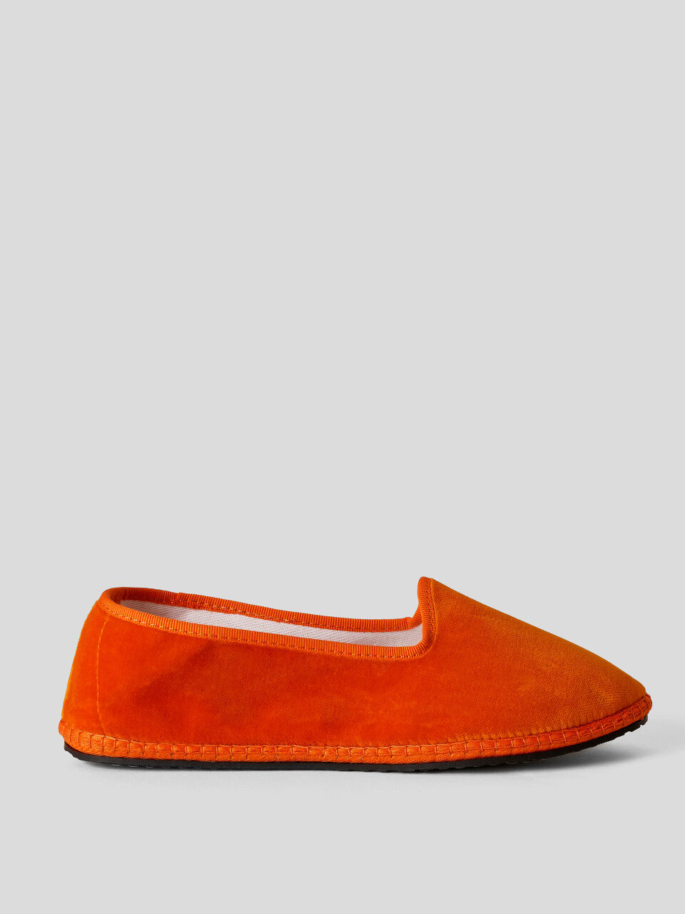 Παπούτσια Friulane πορτοκαλί από βελούδο