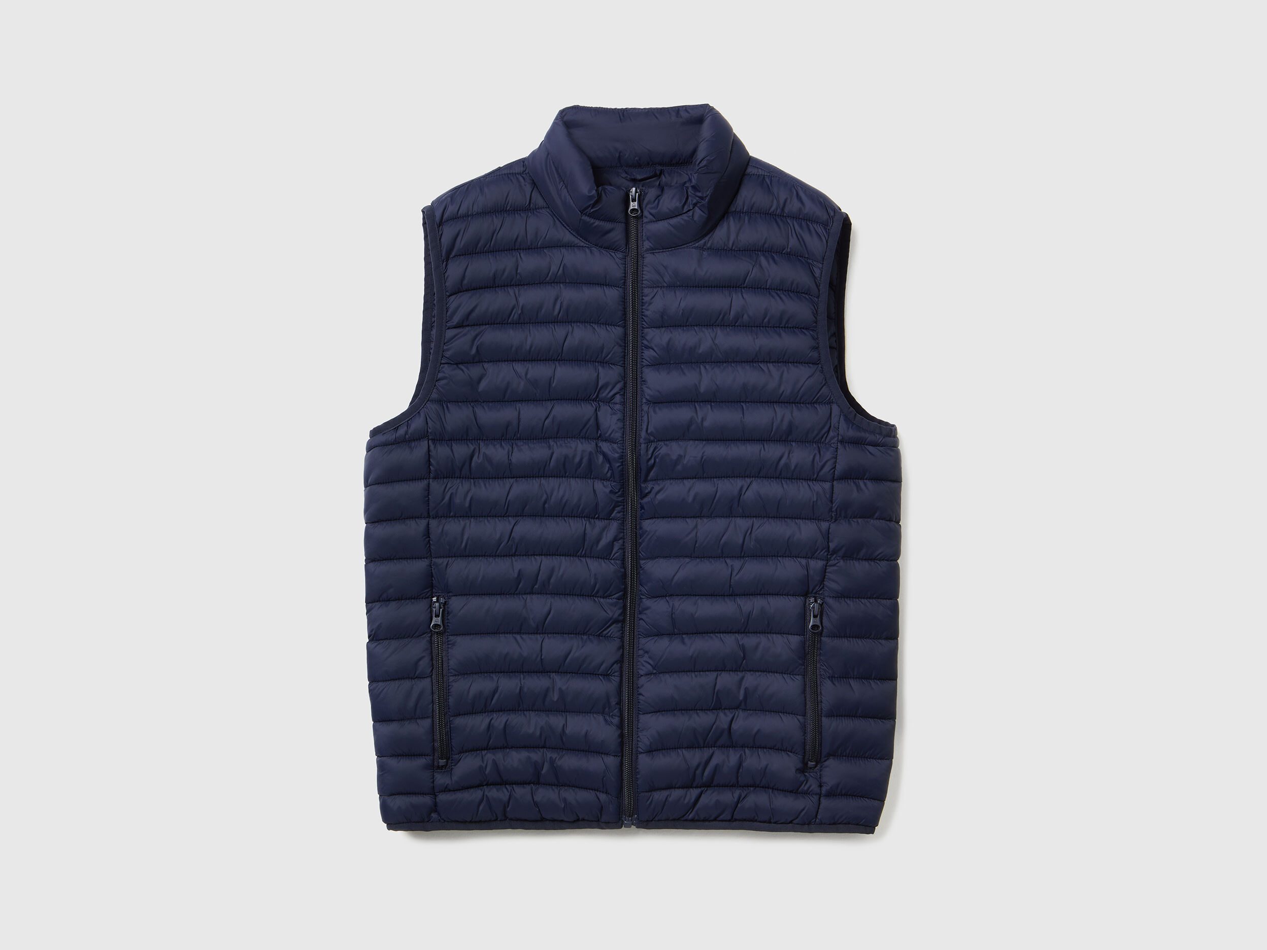 Puffy store sleeveless jacket