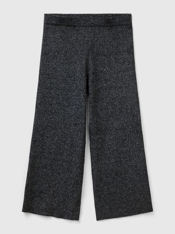 Knit pants with lurex