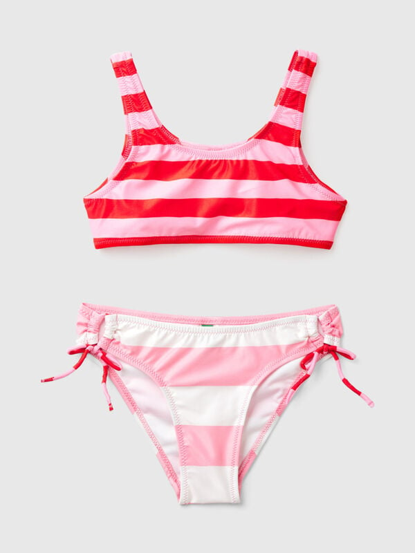 Striped beach bikini Junior Girl