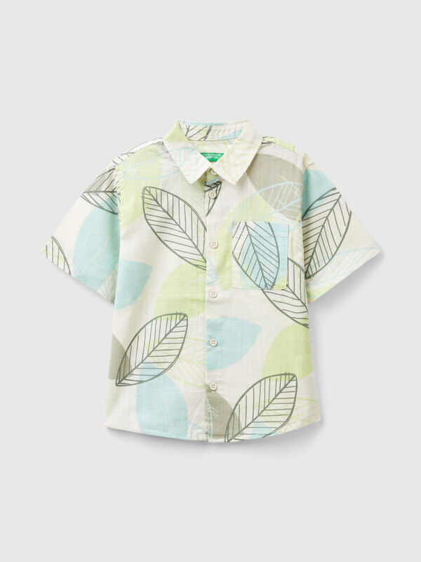 Shirt with leaf print Junior Boy