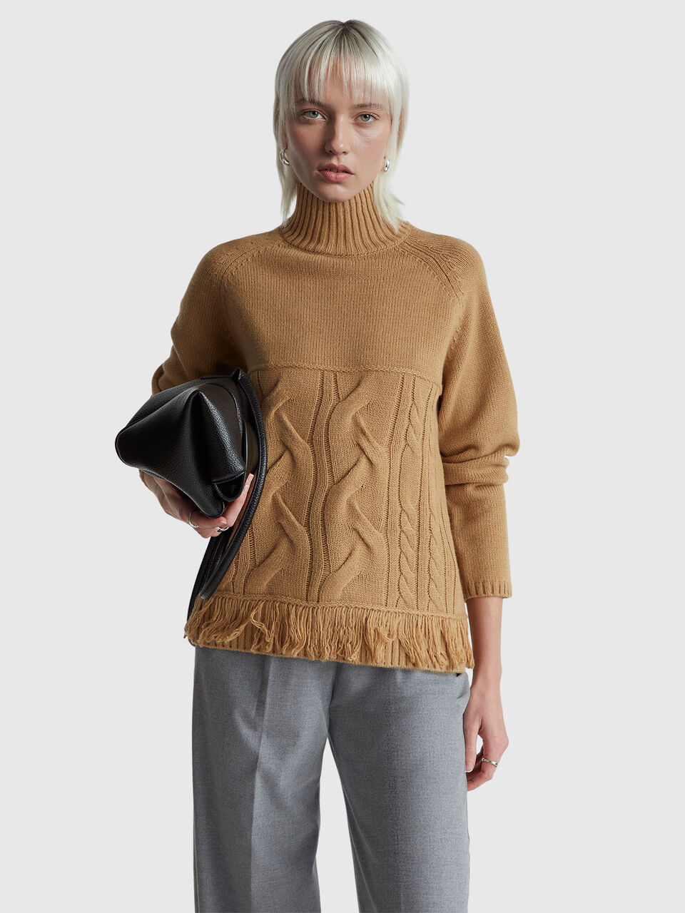 TURTLE NECK SWEATER Women image number null