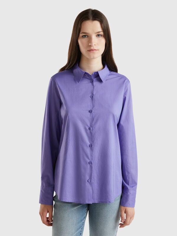 Regular fit shirt in light cotton Women