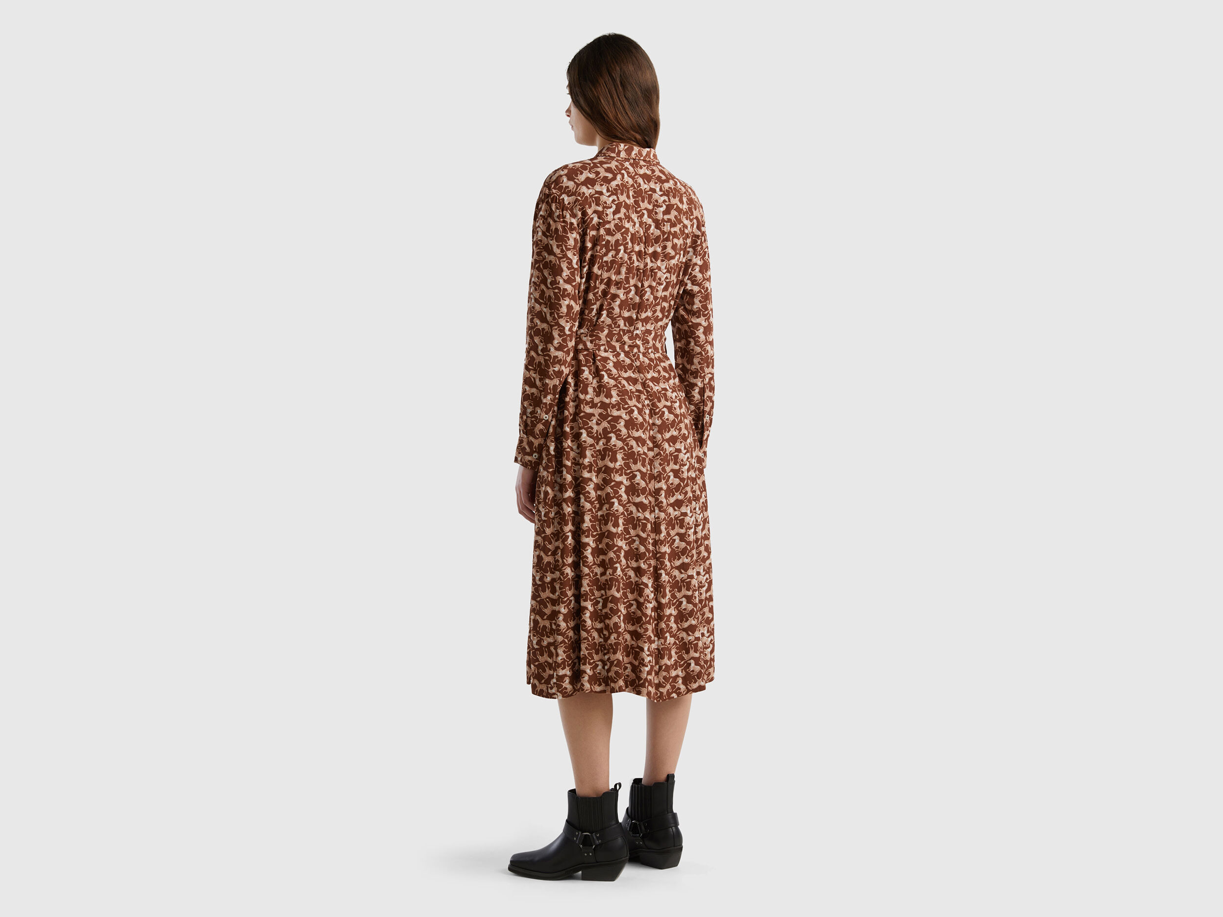 Warehouse horse print shirt dress shop