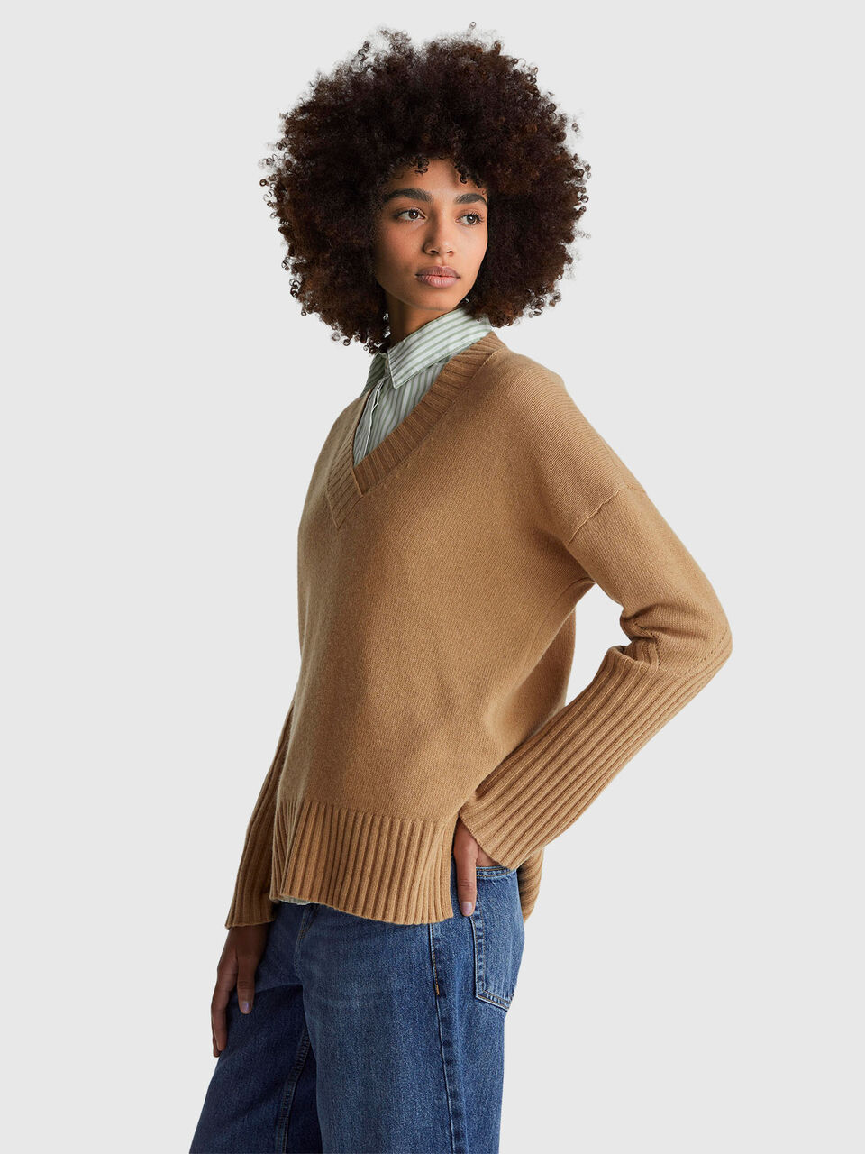 V NECK SWEATER L/S Γυναικεία image number null