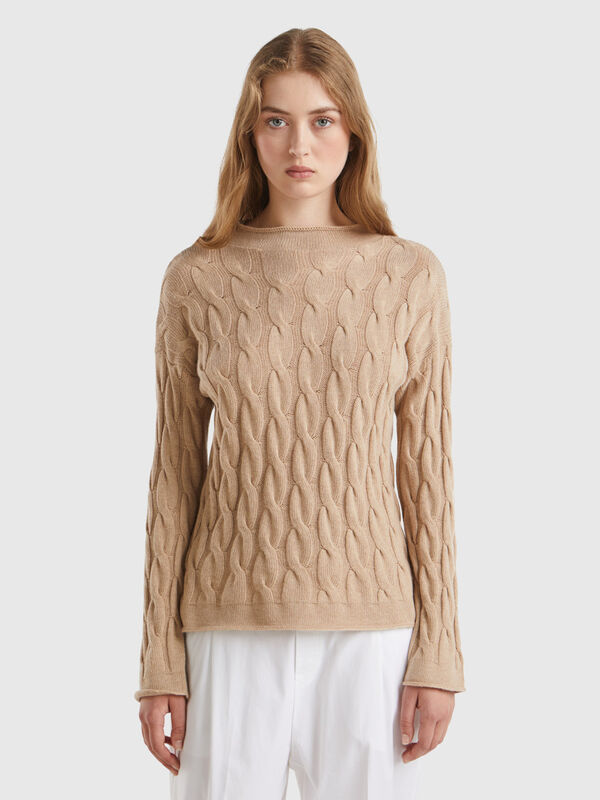 Cable knit sweater Women