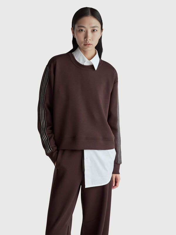 Φούτερ κλειστό με φάσες Γυναικεία