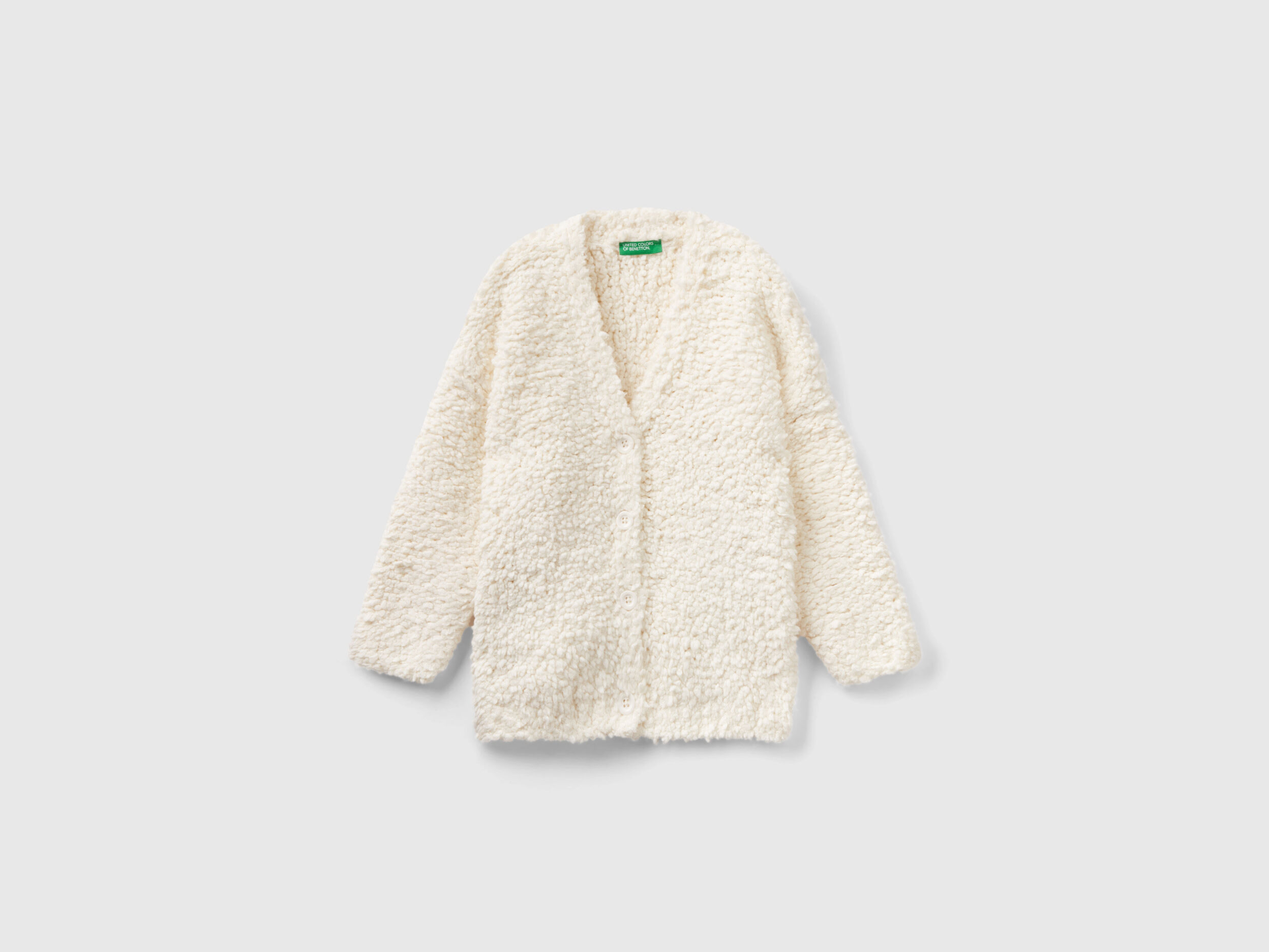 Long hot sale boucle cardigan
