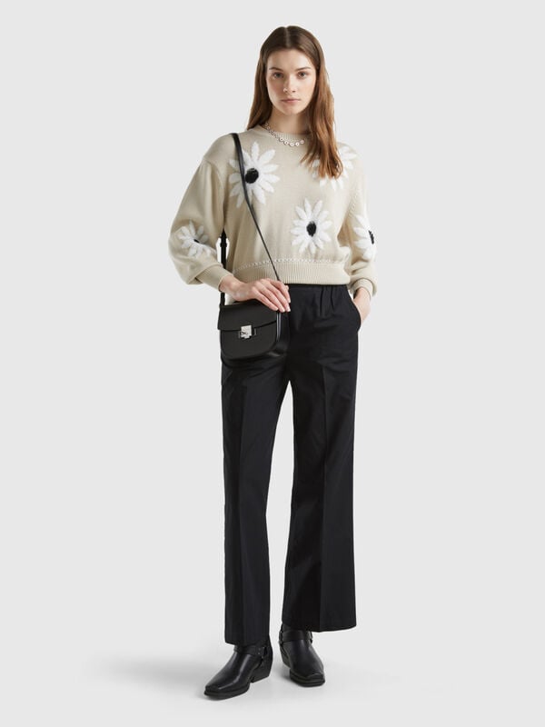 Trousers with elastic waist Women