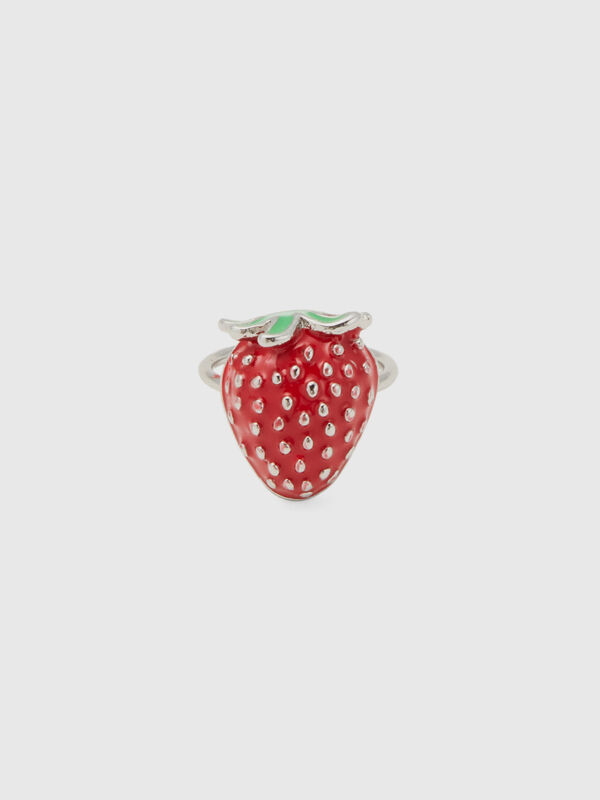 Δαχτυλίδι με κόκκινη φράουλα Γυναικεία